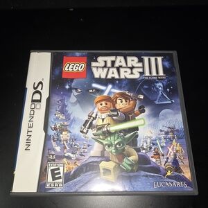 TESTED LEGO Star Wars III: The Clone Wars (Nintendo DS, 2011) Original Case